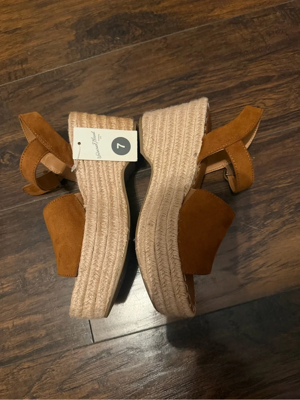 Universal Thread Tan Espadrille Wedge Sandals